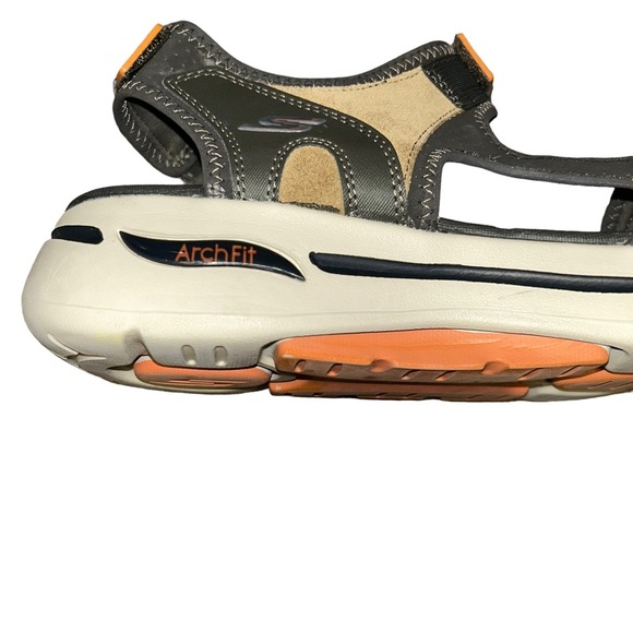 Men Skechers Go Walk Arch Fit Mission Cushioned Strap Sandals comfort size 13 - Picture 2 of 4